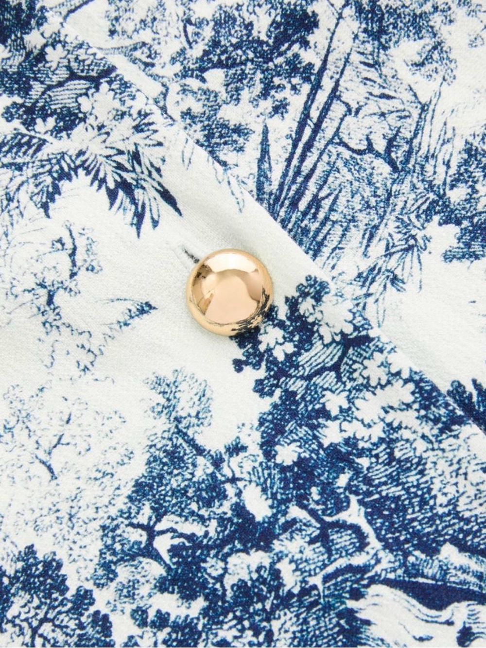 Commense Blue Toile Wide-Leg Pant Set - Picture 8 of 9